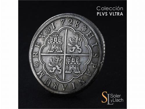 FELIPE V. 8 Reales. 1728. SEGOVIA. F. 26,74 grs. Pátina. Esc