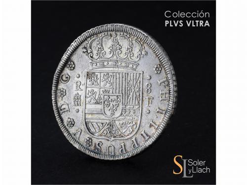 FELIPE V. 8 Reales. 1729. SEGOVIA. F. 26,62 grs. Restos de b