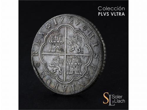 FELIPE V. 8 Reales. 1729. SEGOVIA. F. 26,62 grs. Restos de b