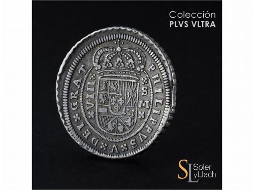 FELIPE V. 8 Reales. 1709. SEVILLA. M. 26,80 grs. Pequeño fin