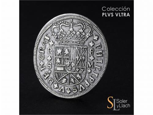 FELIPE V. 8 Reales. 1718. SEVILLA. M. 23,54 grs. Solo dos fl