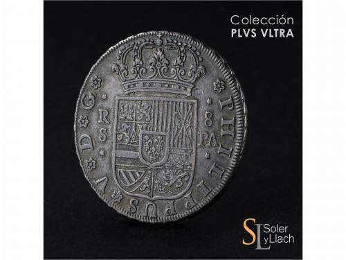 FELIPE V. 8 Reales. 1731. SEVILLA. P.A. Anv.: * / R / S / * 