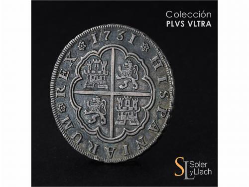 FELIPE V. 8 Reales. 1731. SEVILLA. P.A. Anv.: * / R / S / * 