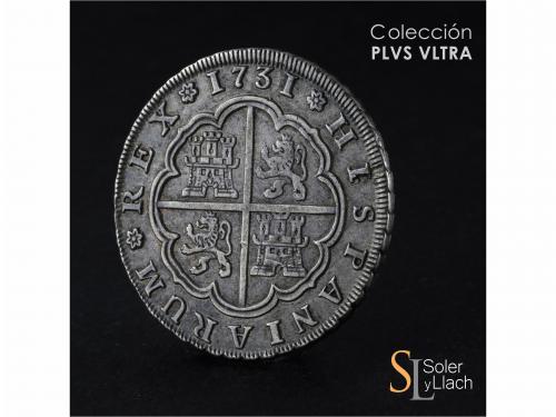 FELIPE V. 8 Reales. 1731. SEVILLA. P.A. Anv.: * / R / * / S 