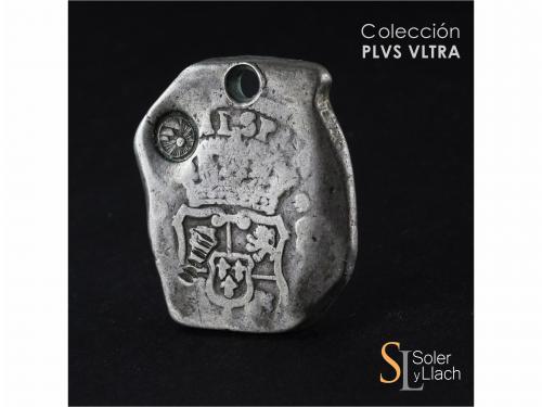 FELIPE V. 8 Reales. 1738. GUATEMALA. (J). 25,41 grs. Columna