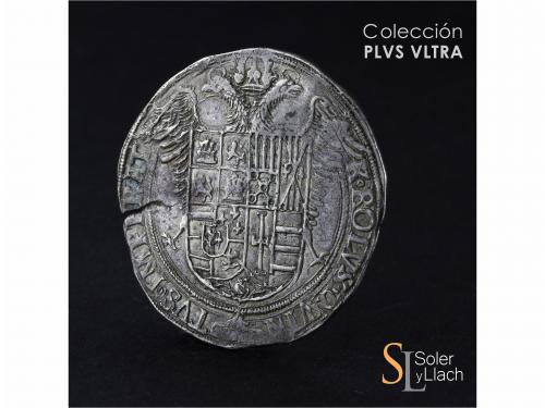 CARLOS I. 6 Reales. BARCELONA. Anv.: K. ROLVS - QVIN-TVS IMP