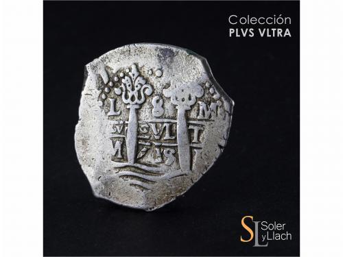 FELIPE V. 8 Reales. 1715. LIMA. M. 26,82 grs. MBC. / Very fi