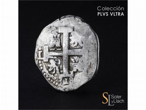 FELIPE V. 8 Reales. 1718. LIMA. M. 26,18 grs. Dos fechas vis