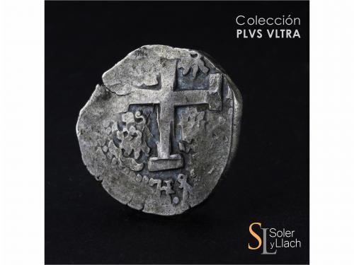 FELIPE V. 8 Reales. 1719. LIMA. M. 26,79 grs. Dos fechas vis