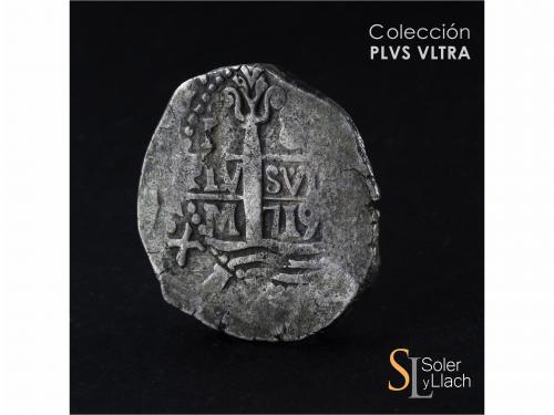 FELIPE V. 8 Reales. 1719. LIMA. M. 26,79 grs. Dos fechas vis