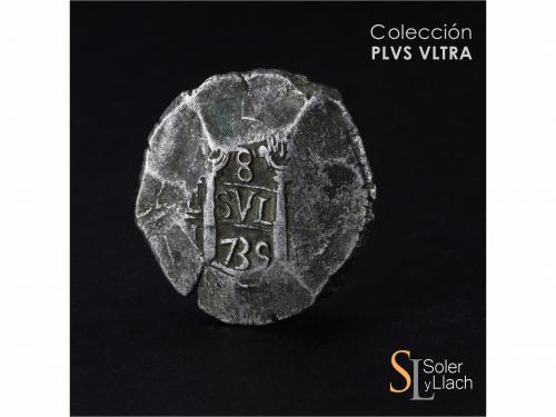 FELIPE V. 8 Reales. 1735. LIMA. N. 27,09 grs. MBC-/MBC. / Al