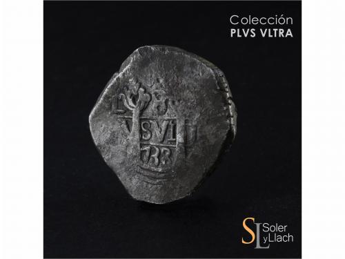 FELIPE V. 8 Reales. 1738. LIMA. N. 25,60 grs. Pátina oscura.