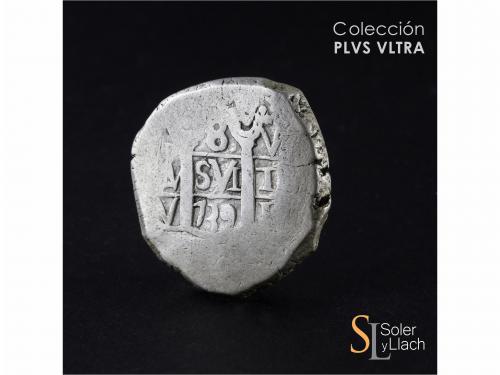 FELIPE V. 8 Reales. 1739. LIMA. V. 26,71 grs. MBC-. / Almost