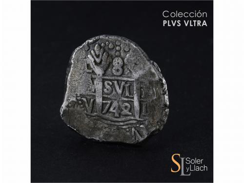 FELIPE V. 8 Reales. 1742. LIMA. V. 26,98 grs. MBC. / Very fi