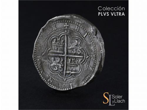 FELIPE II. 8 Reales. S/F. GRANADA. F. Anv.: G entre circulit