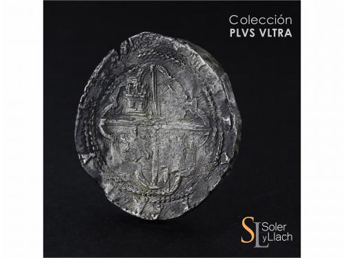 FELIPE II. 8 Reales. S/F. SEGOVIA. IM. Anv.: I / M / Acueduc