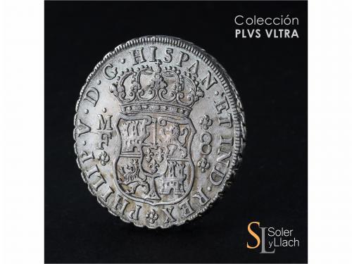 FELIPE V. 8 Reales. 1739. MÉXICO. M.F. 26,90 grs. Columnario