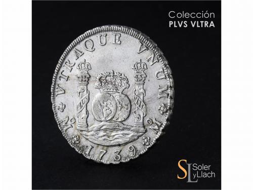 FELIPE V. 8 Reales. 1739. MÉXICO. M.F. 26,90 grs. Columnario