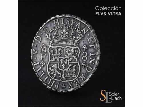 FELIPE V. 8 Reales. 1740. MÉXICO. M.F. 26,92 grs. Columnario
