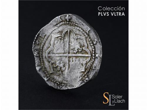 FELIPE II. 8 Reales. S/F. SEGOVIA. IM. Anv.: Acueducto / I /