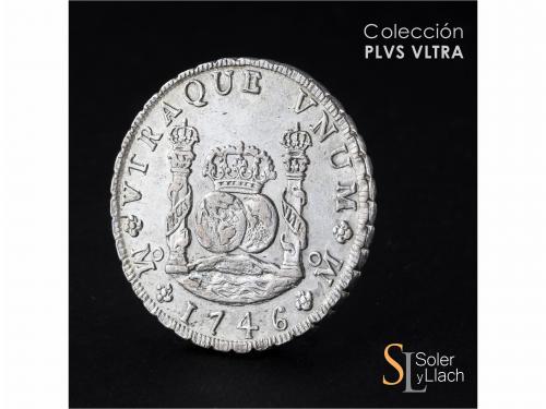 FELIPE V. 8 Reales. 1746. MÉXICO. M.F. 26,84 grs. Columnario