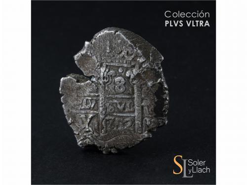 FELIPE V. 8 Reales. 1702. POTOSÍ. Y. 26,76 grs. Dos fechas v