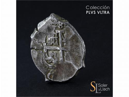 FELIPE V. 8 Reales. 1704. POTOSÍ. Y. 27,17 grs. Pátina. MBC.