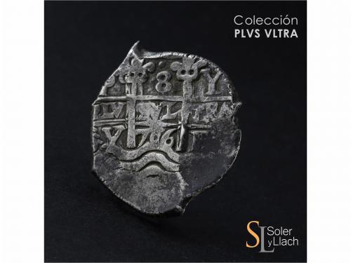 FELIPE V. 8 Reales. 1706. POTOSÍ. Y. 26,99 grs. Dos fechas v