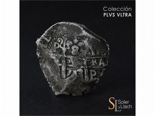 FELIPE V. 8 Reales. 1713. POTOSÍ. Y. 26,63 grs. Muy escasa. 