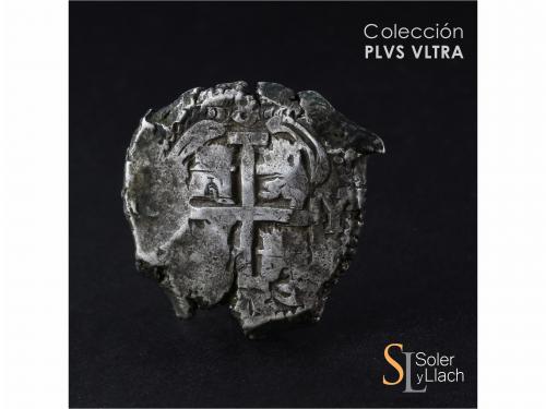 FELIPE V. 8 Reales. 1715. POTOSÍ. Y. 26,53 grs. Grieta. MBC.