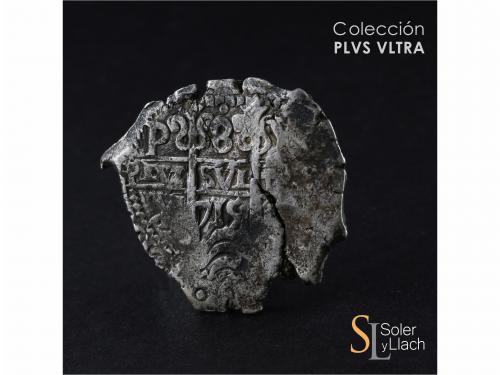 FELIPE V. 8 Reales. 1715. POTOSÍ. Y. 26,53 grs. Grieta. MBC.