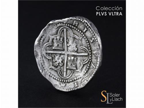 FELIPE II. 8 Reales. 1590. SEGOVIA. I. Anv.: I roel encima /