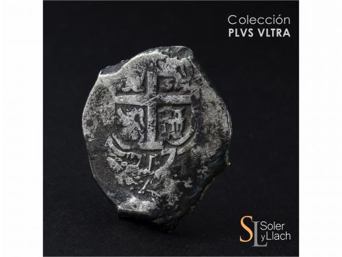 FELIPE V. 8 Reales. 1717. POTOSÍ. Y. 25,82 grs. Dos fechas v