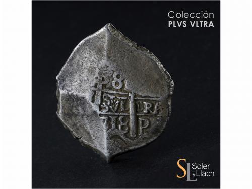 FELIPE V. 8 Reales. 1718. POTOSÍ. (Y). 26,96 grs. MBC. / Ver