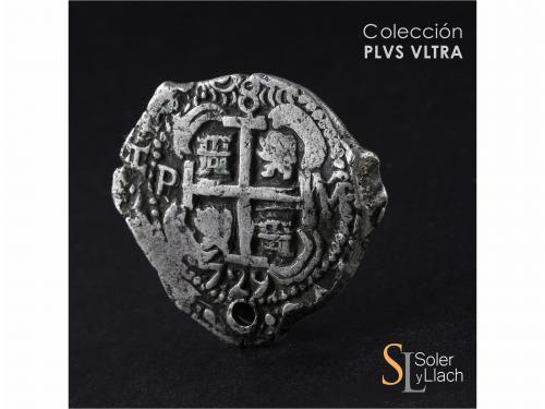 FELIPE V. 8 Reales. 1729. POTOSÍ. M. 26,78 grs. Tres fechas 