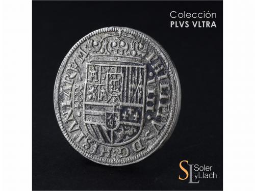 FELIPE II. 8 Reales. 15:86. SEGOVIA. Anv.: Acueducto vertica