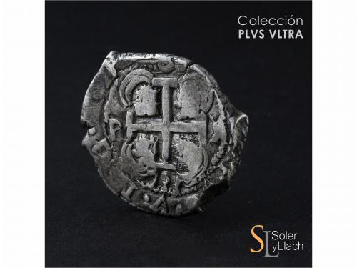 FELIPE V. 8 Reales. 1733. POTOSÍ. YA (nexadas). 26,46 grs. D