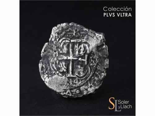 FELIPE V. 8 Reales. 1734. POTOSÍ. E. 27,48 grs. Dos fechas v