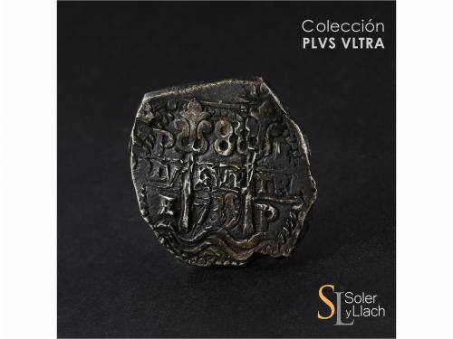 FELIPE V. 8 Reales. 1735. POTOSÍ. E. 25,48 grs. Dos fechas v