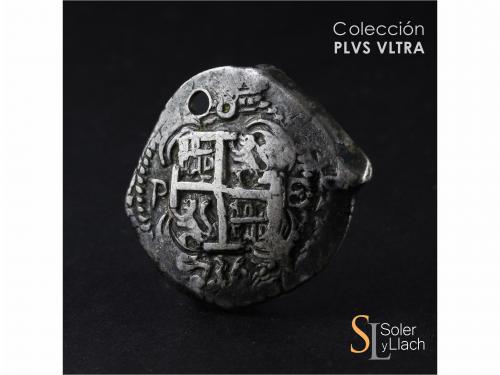 FELIPE V. 8 Reales. 1736. POTOSÍ. E. 25,98 grs. Dos fechas v