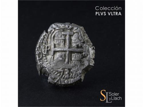 FELIPE V. 8 Reales. 1737. POTOSÍ. M. 26,86 grs. Dos fechas v