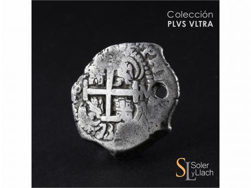 FELIPE V. 8 Reales. 1738. POTOSÍ. M. 26,30 grs. Tres fechas,