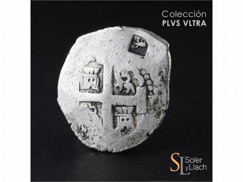 LUIS I. 8 Reales. 1726. LIMA. M. 26,11 grs. Pequeño resello 