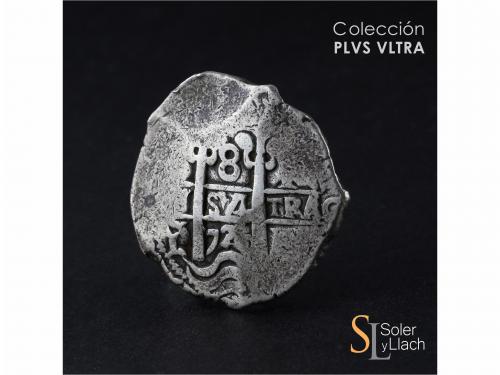 LUIS I. 8 Reales. 1726. POTOSÍ. Y. 26,48 grs. Escasa. MBC-. 