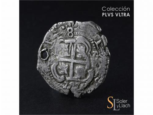 LUIS I. 8 Reales. 1727. POTOSÍ. Y. 26,29 grs. Dos fechas vis