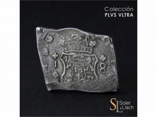 FERNANDO VI. 8 Reales. 1747. GUATEMALA. J. 26,61 grs. Column