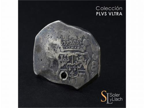 FERNANDO VI. 8 Reales. 1748. GUATEMALA. J. 24,54 grs. Column