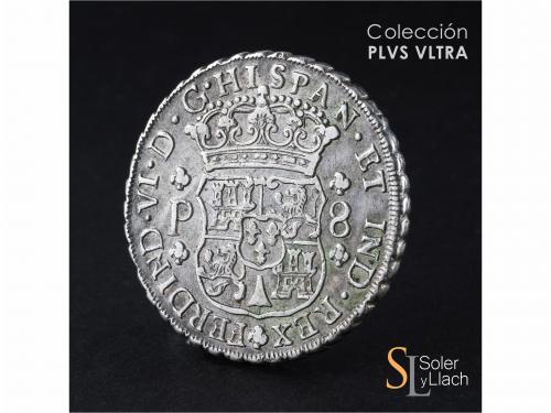 FERNANDO VI. 8 Reales. 1760. GUATEMALA. P. 26,87 grs. Column