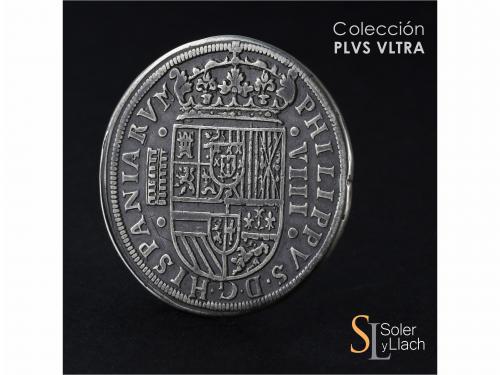 FELIPE II. 8 Reales. .1.5+8.7. SEGOVIA. Anv.: Acueducto vert