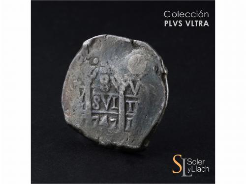 FERNANDO VI. 8 Reales. 1747. LIMA. V. 27,40 grs. Perforación